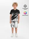 Детская пижама с шортами / abstraction black&white