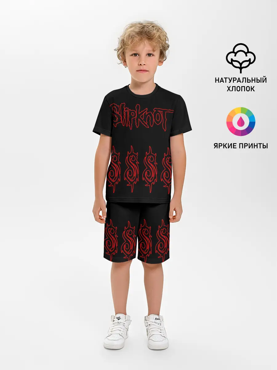 Детская пижама с шортами / Slipknot