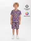 Детская пижама с шортами / Абстракция