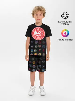 Детская пижама с шортами / Atlanta Hawks