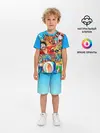 Детская пижама с шортами / куча мала One Piece