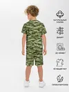Детская пижама с шортами / Камуфляж с крокодилами