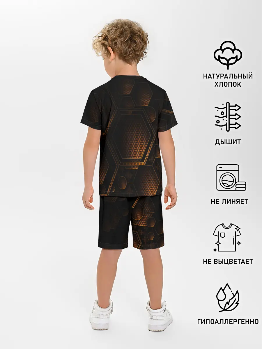 Детская пижама с шортами / текстура