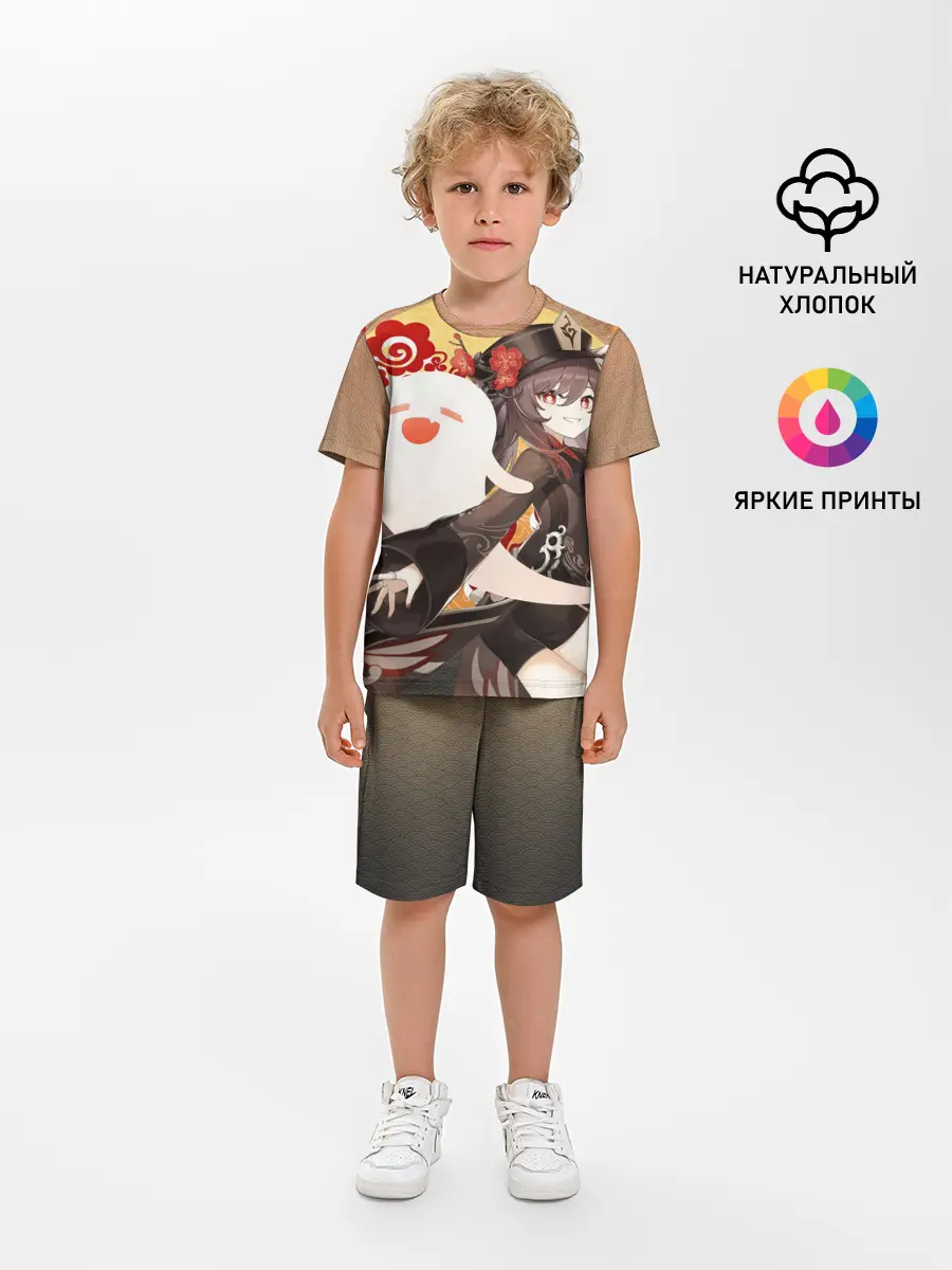 Детская пижама с шортами / GENSHIN IMPACT HU TAO