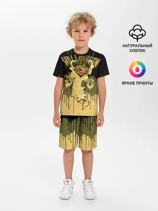 Детская пижама с шортами / Тыква в ночь мертвецов