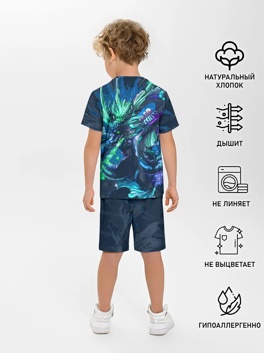 Детская пижама с шортами / Fantasy - dragon