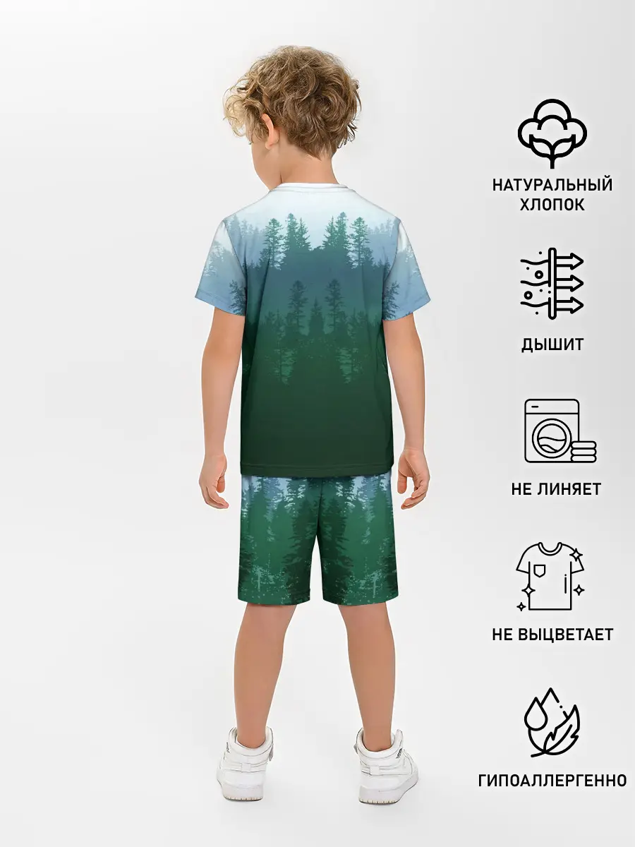 Детская пижама с шортами / Сибирь