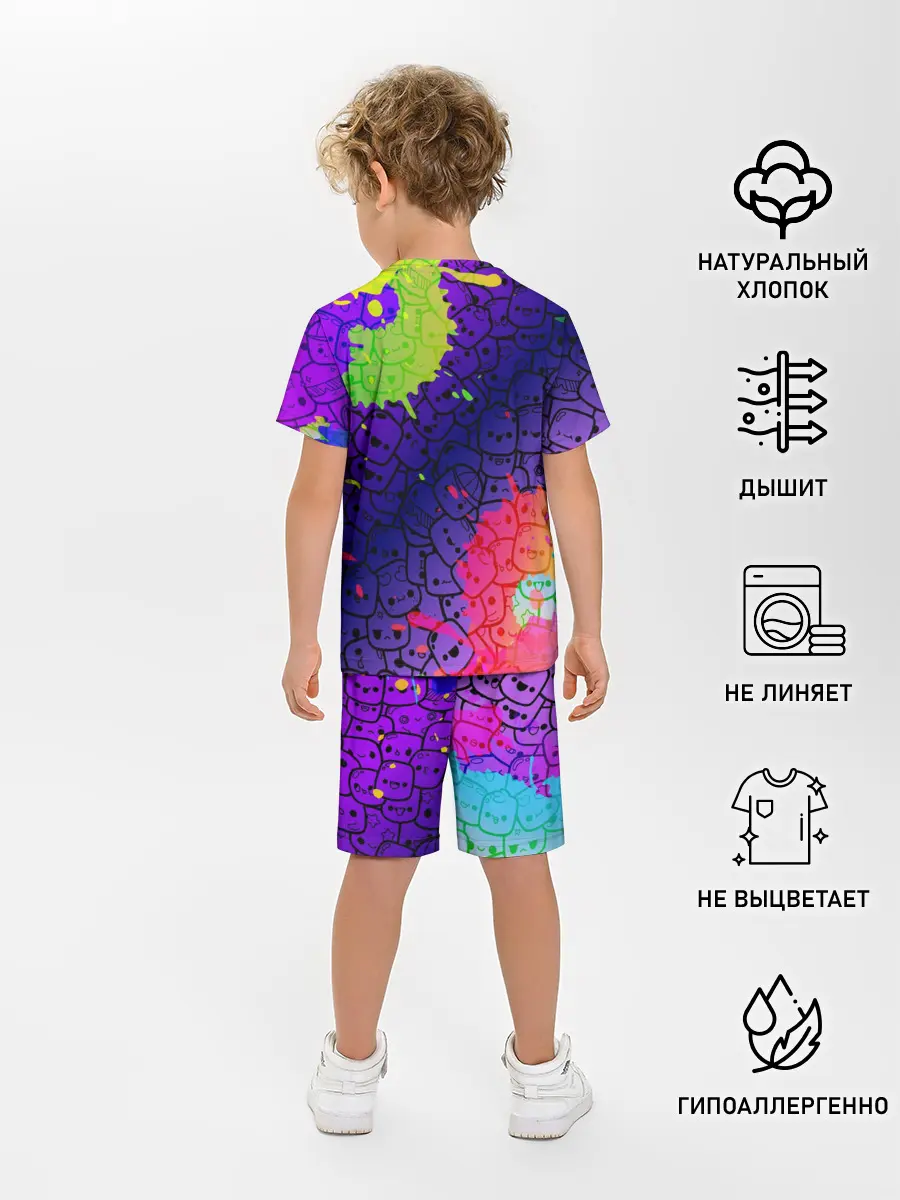 Детская пижама с шортами / Marshmello
