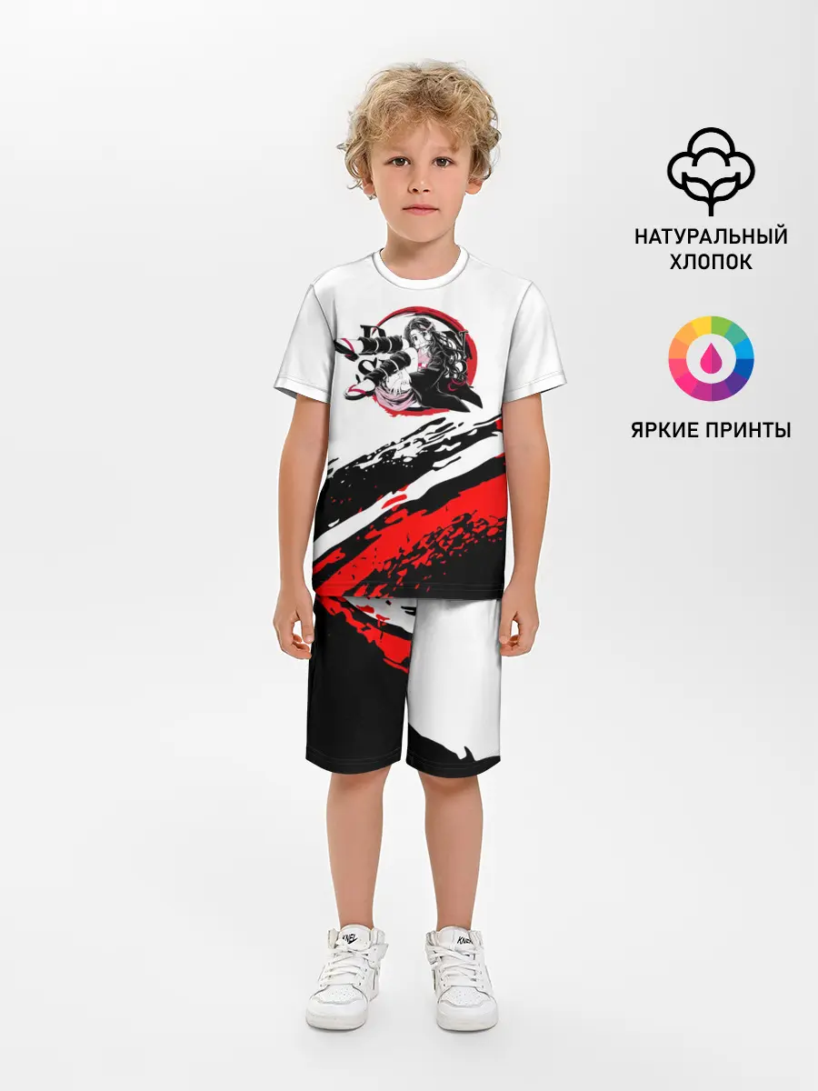 Детская пижама с шортами / Незуко Камадо | Клинок, рассекающий демонов