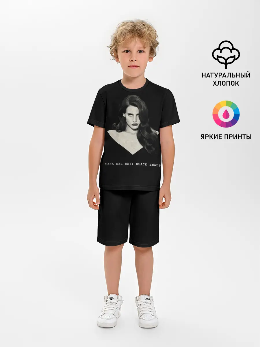 Детская пижама с шортами / Black beauty