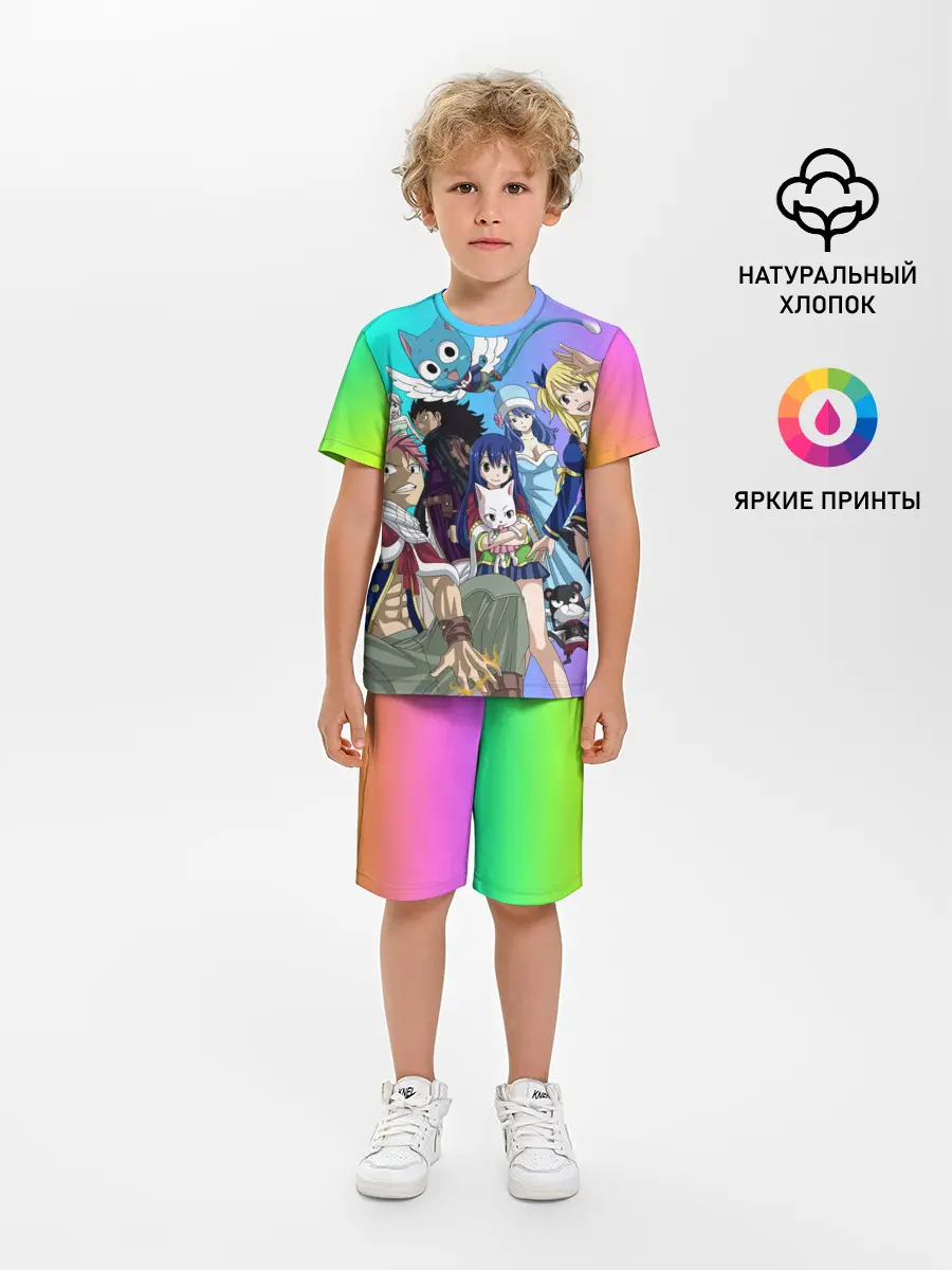Детская пижама с шортами / Fairy Tail rainbow