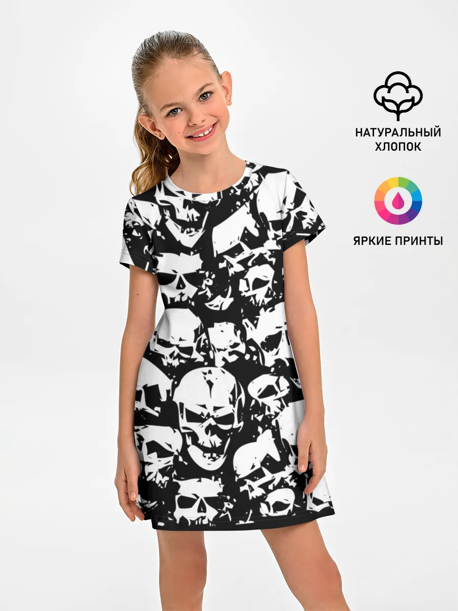 Детское платье / черепа