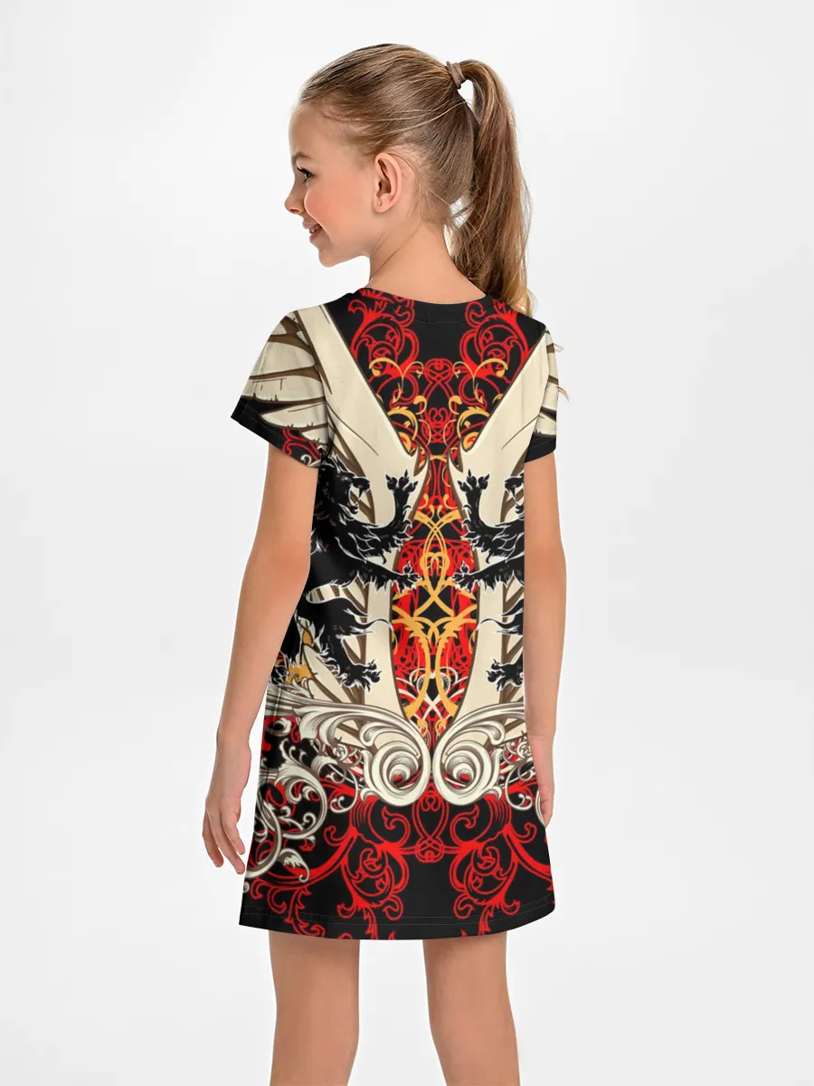 Детское платье / Vintage Skull Art v2