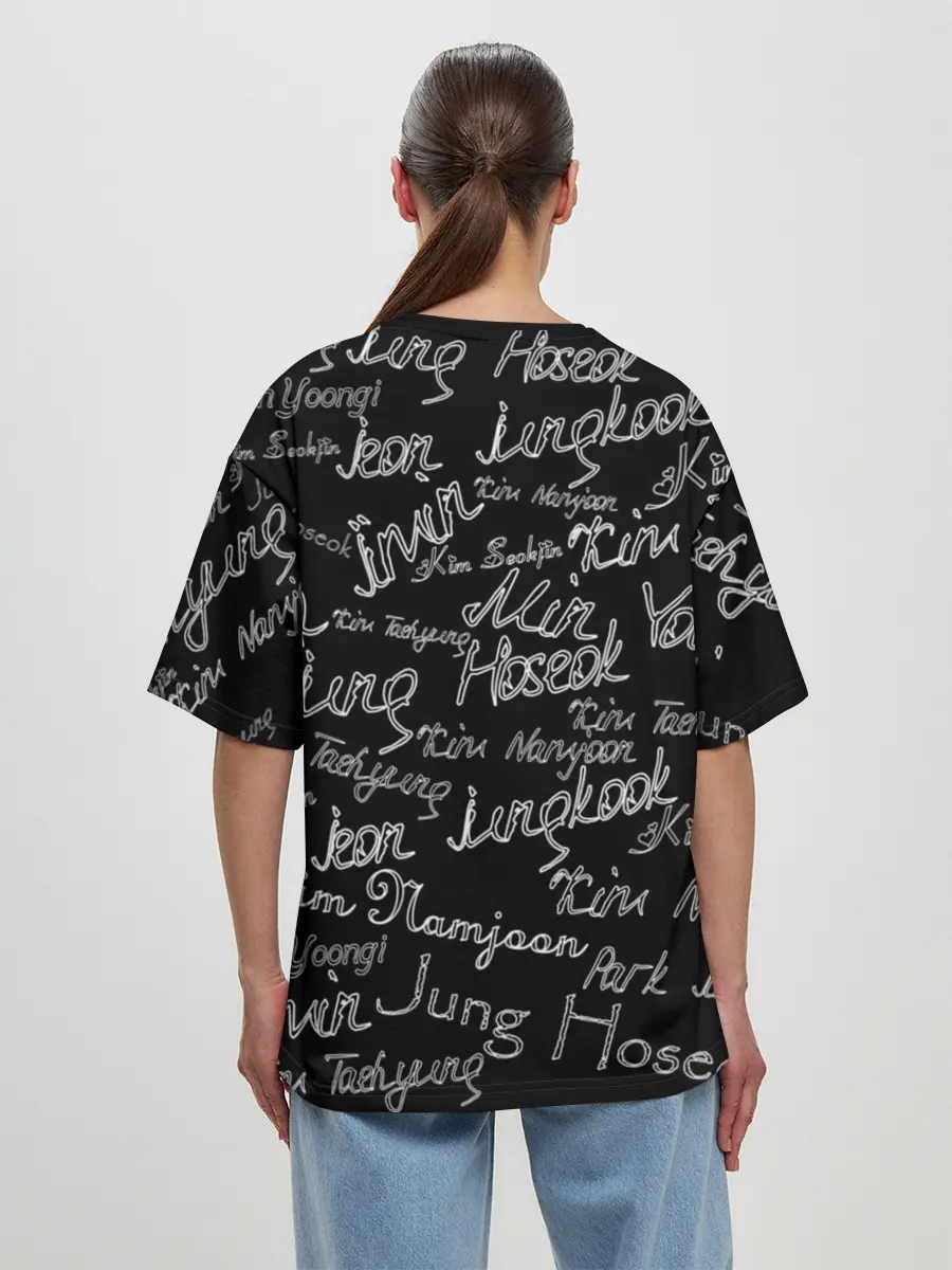 Женская футболка оверсайз / BTS