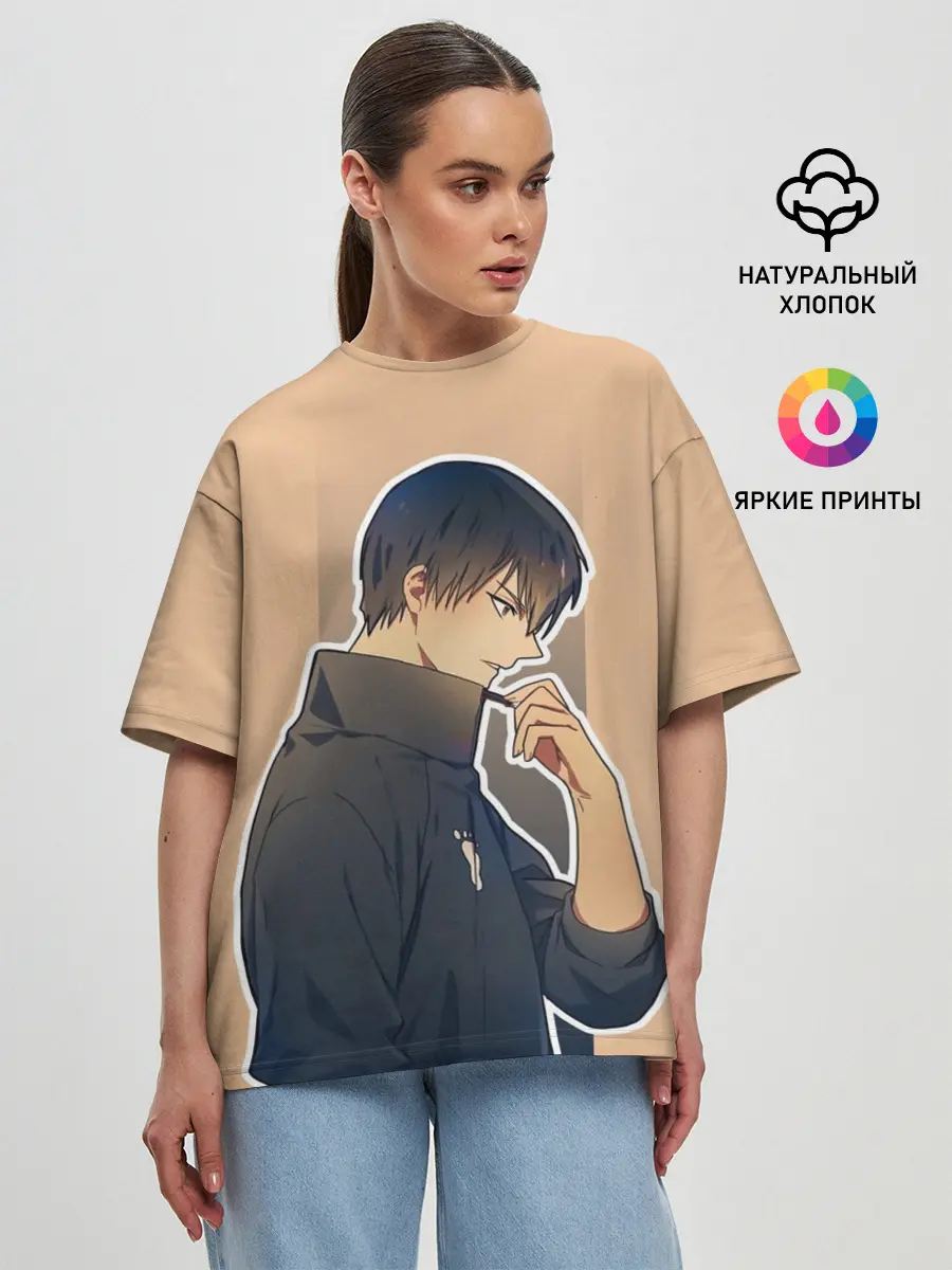 Женская футболка оверсайз / Тобио