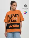 Женская футболка оверсайз / KTM | READY TO RACE