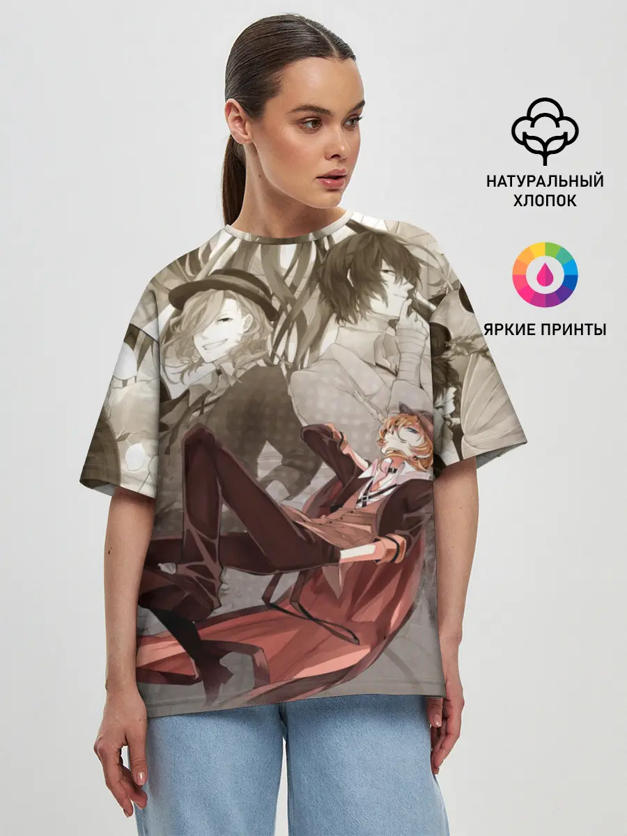Женская футболка оверсайз / Чуя Накахара