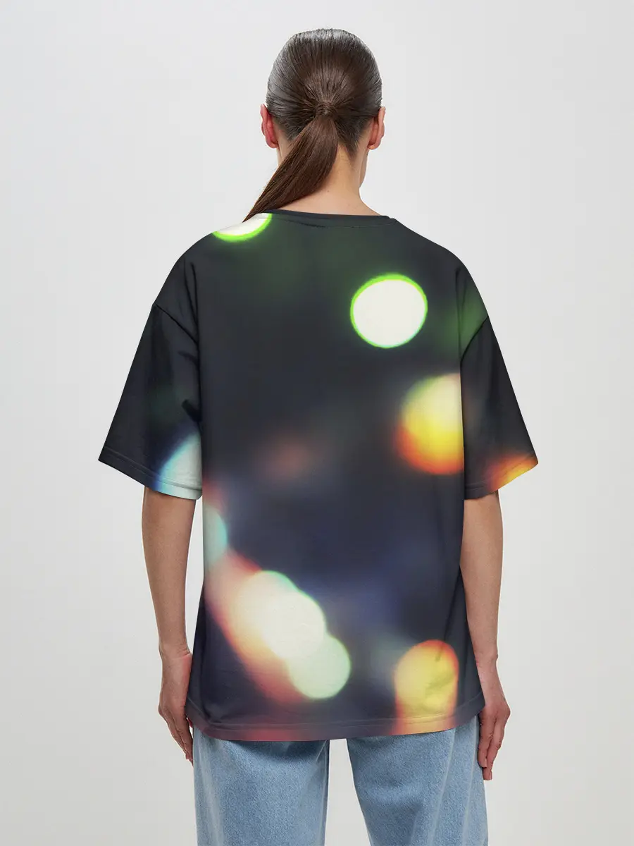 Женская футболка оверсайз / NIGHT | НОЧЬ