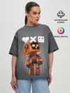 Женская футболка оверсайз / Love, Death and Robots | K-VRC