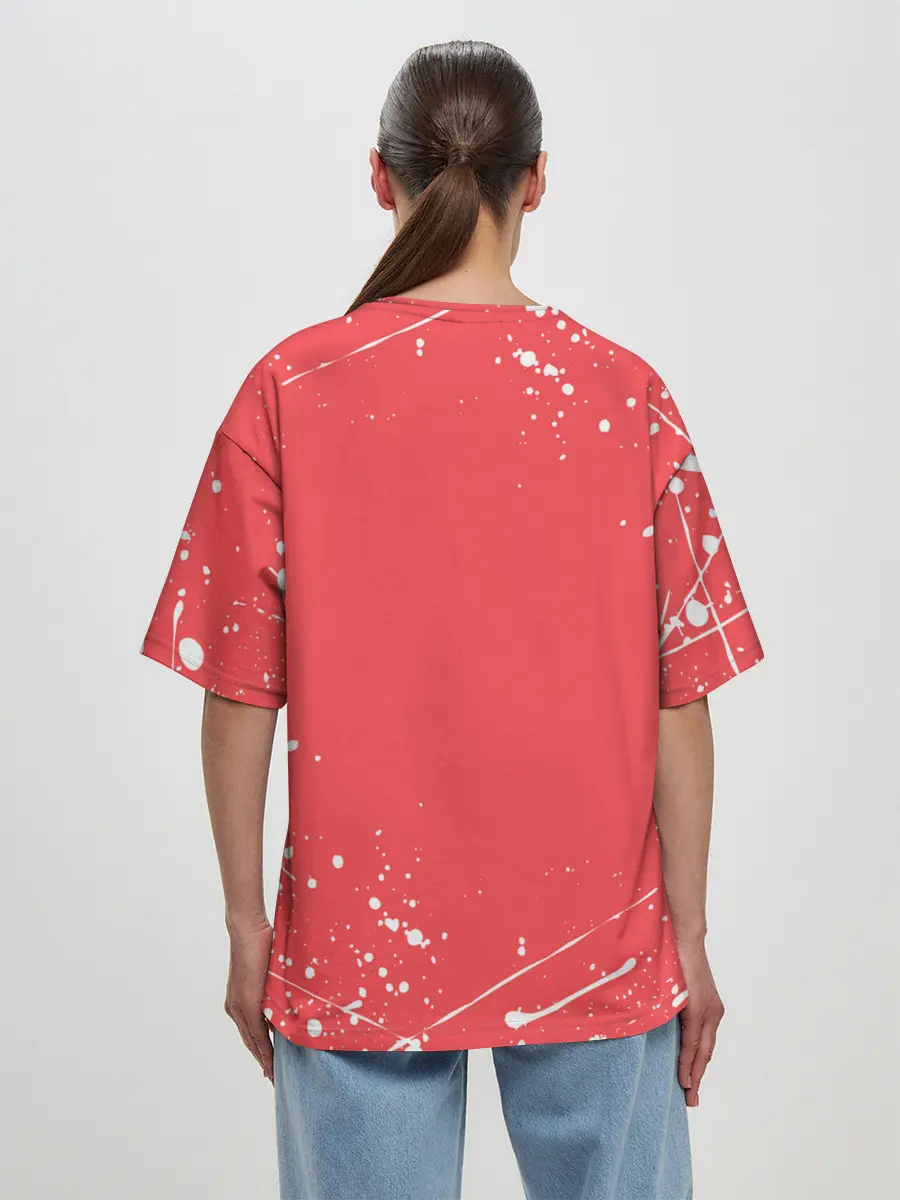 Женская футболка оверсайз / Кровосток | Реп группа