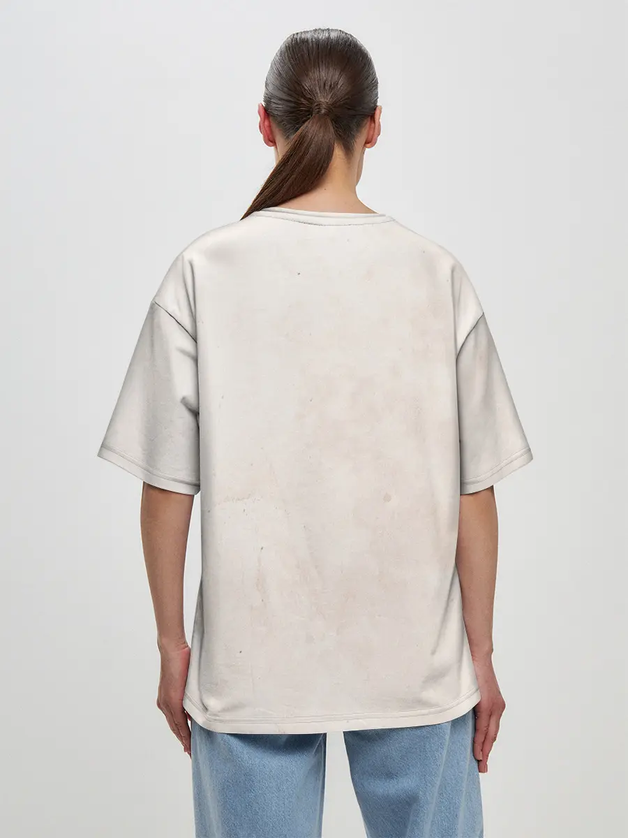 Женская футболка оверсайз / Танджиро и Незуко Kimetsu no Yaiba