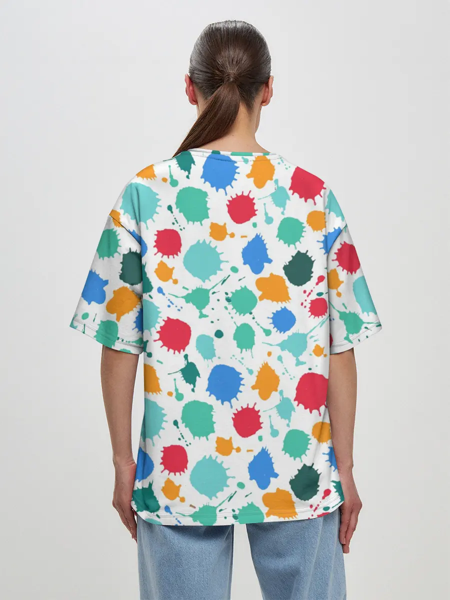 Женская футболка оверсайз / Дораэмон и компания