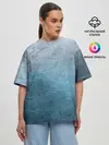 Женская футболка оверсайз / Blue Glass