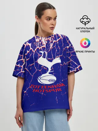 Женская футболка оверсайз / tottenham.