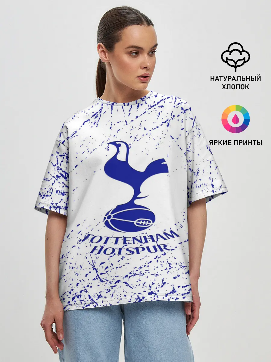 Женская футболка оверсайз / tottenham.