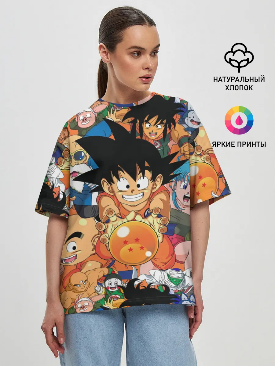 Женская футболка оверсайз / Dragon Ball