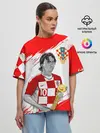 Женская футболка оверсайз / ЛУКА МОДРИЧ / LUKA MODRIC