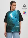 Женская футболка оверсайз / Коралловые рыбки