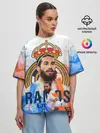 Женская футболка оверсайз / SERGIO RAMOS / СЕРХИО РАМОС