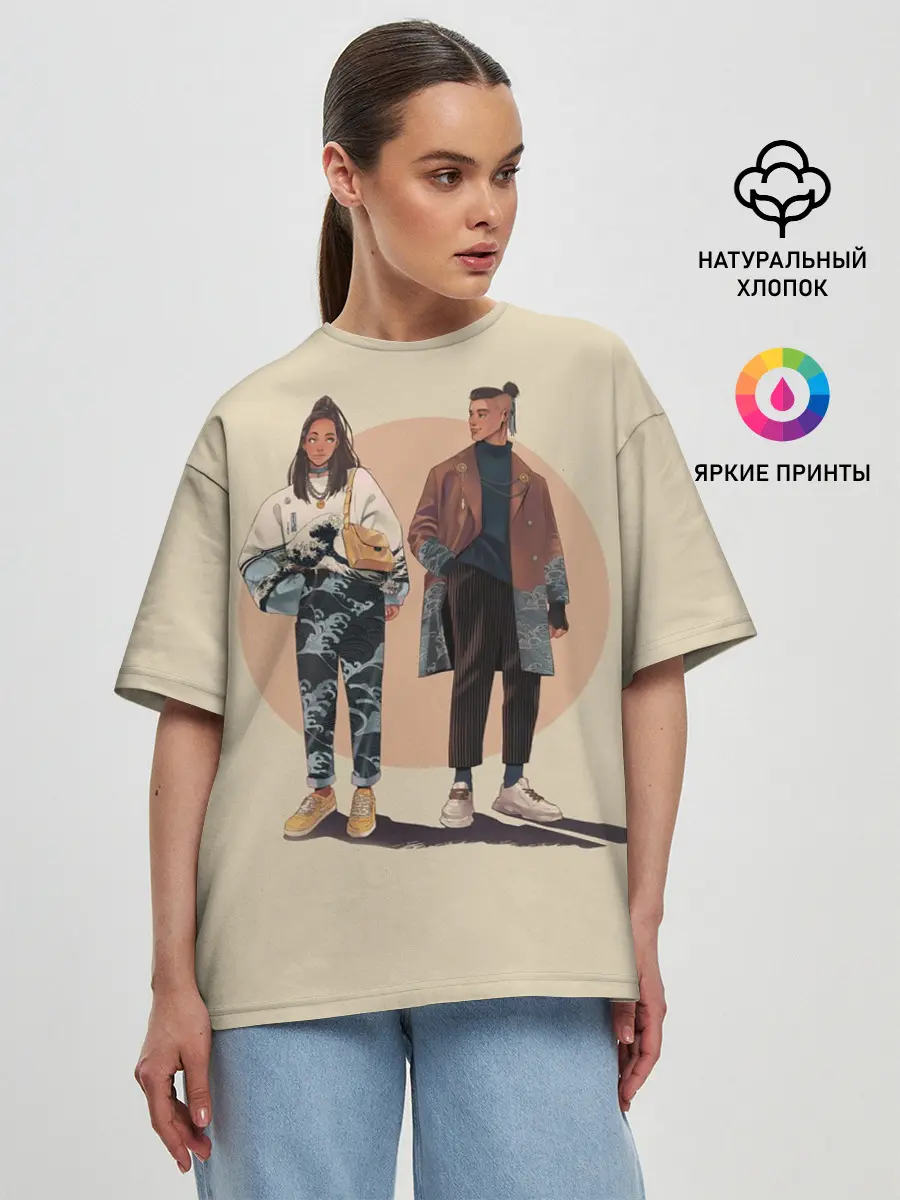 Женская футболка оверсайз / Катара и Сокка