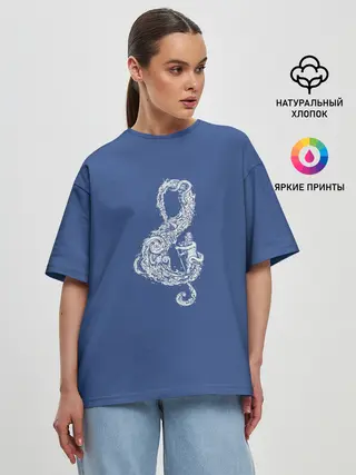 Женская футболка оверсайз / Звуки Океана