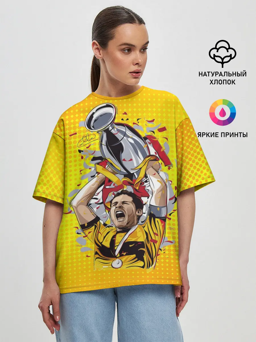 Женская футболка оверсайз / Iker Casillas
