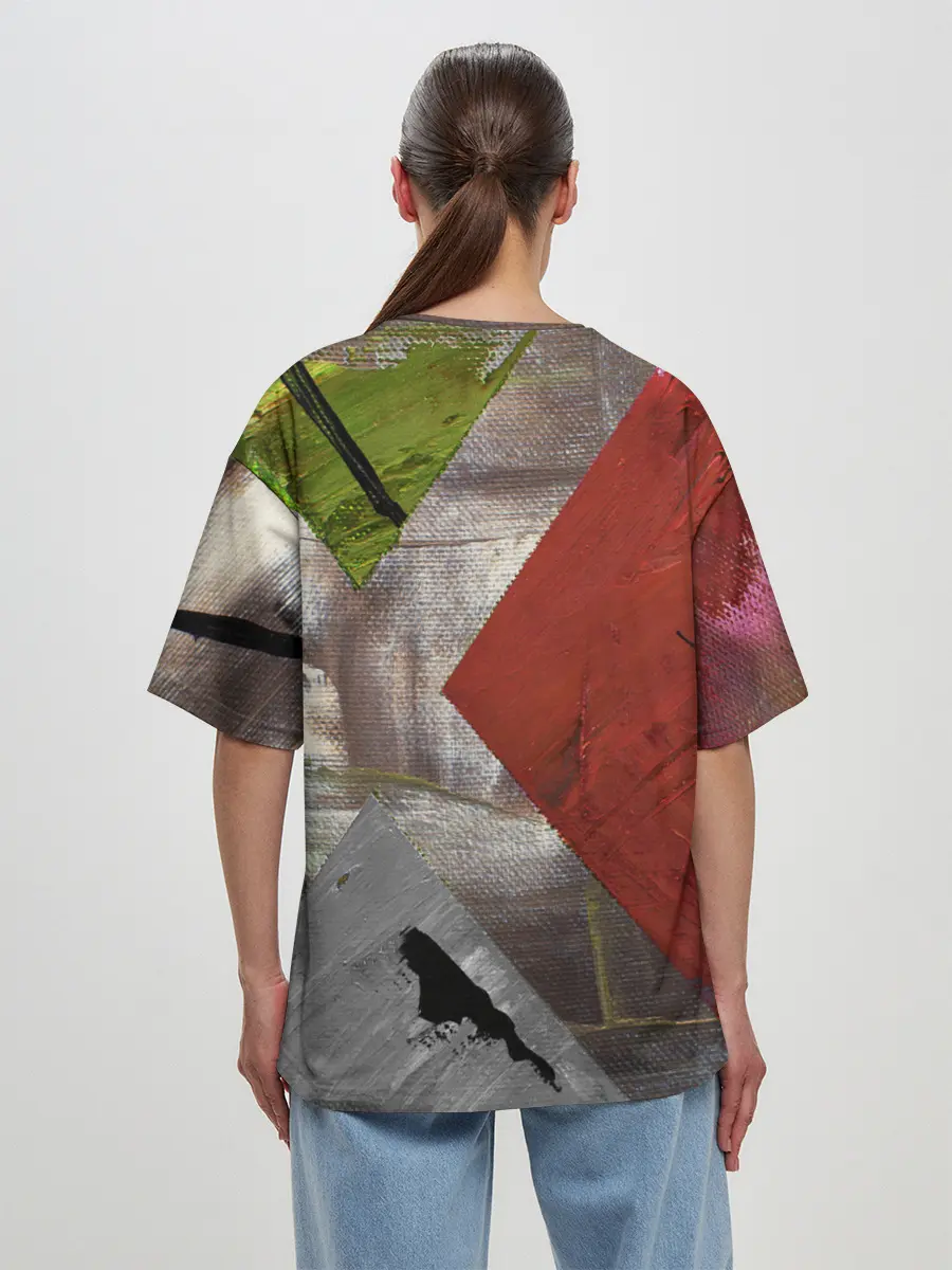 Женская футболка оверсайз / Art Abstraction