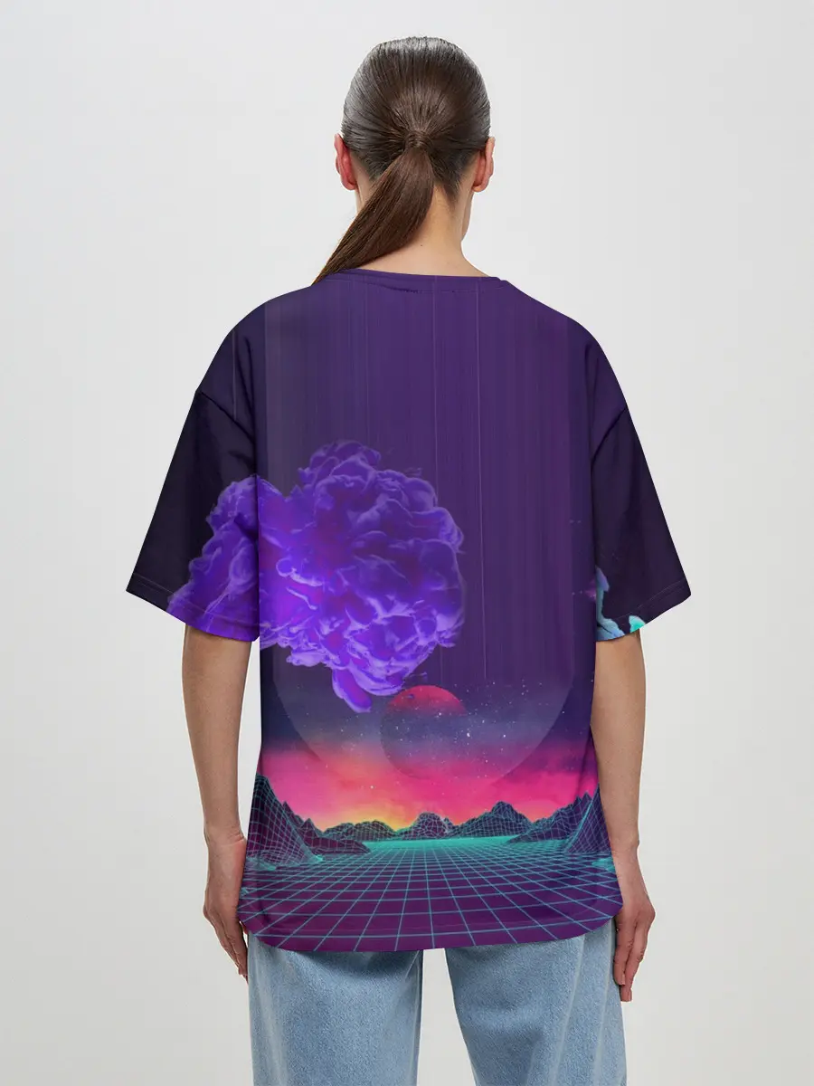 Женская футболка оверсайз / Ретро 90-е.