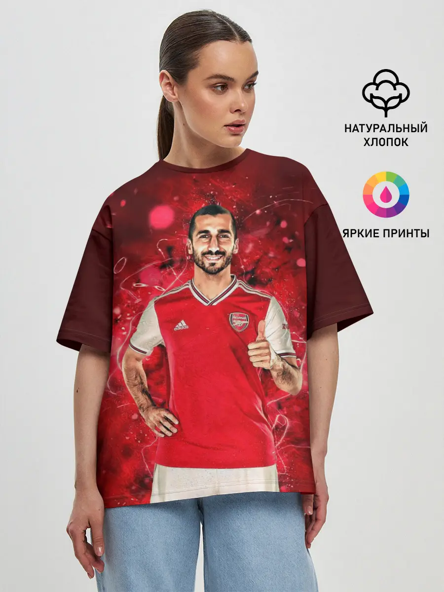 Женская футболка оверсайз / Генрих Футбол