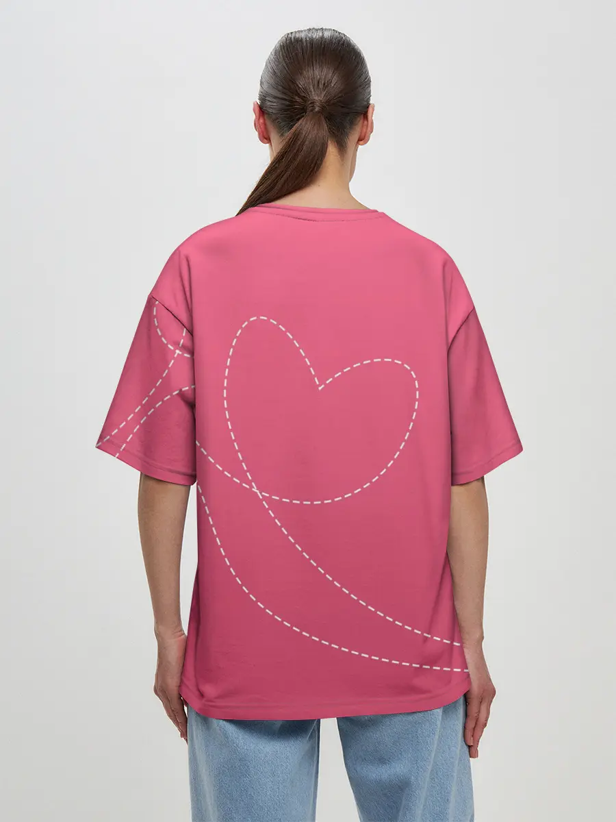 Женская футболка оверсайз / Love is war