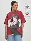 Женская футболка оверсайз / Kaguya Love