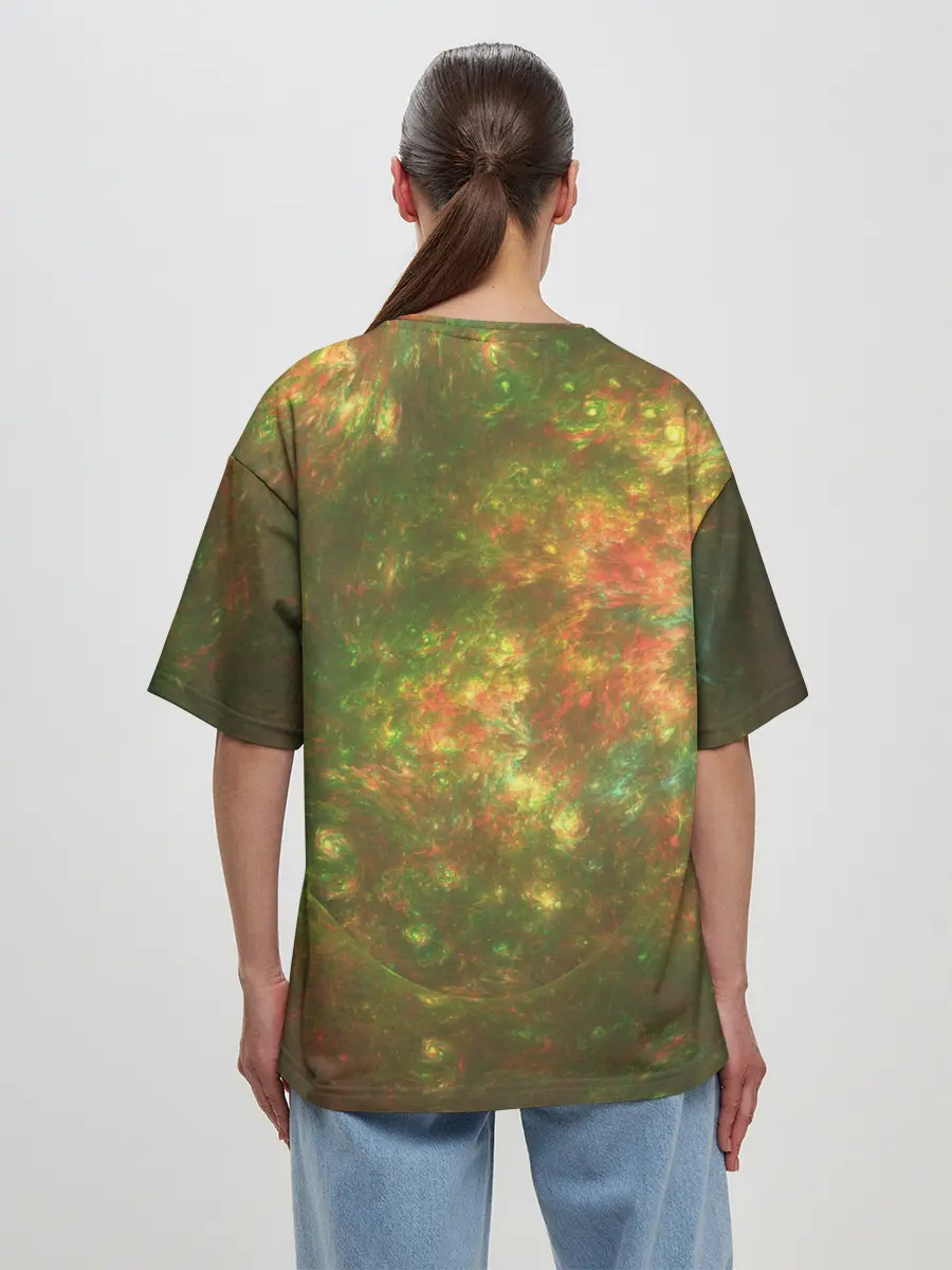 Женская футболка оверсайз / КосмИчесКая ПыЛь