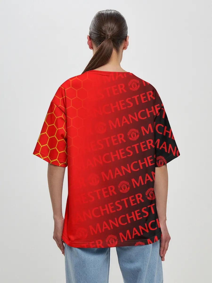 Женская футболка оверсайз / МАНЧЕСТЕР / MANCHESTER UNITED