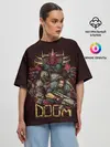 Женская футболка оверсайз / DOOM
