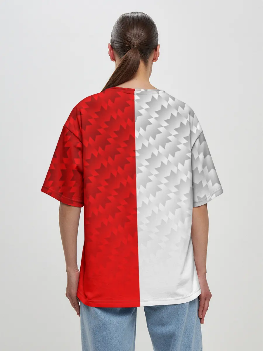 Женская футболка оверсайз / МАНЧЕСТЕР / MANCHESTER / УЗОР