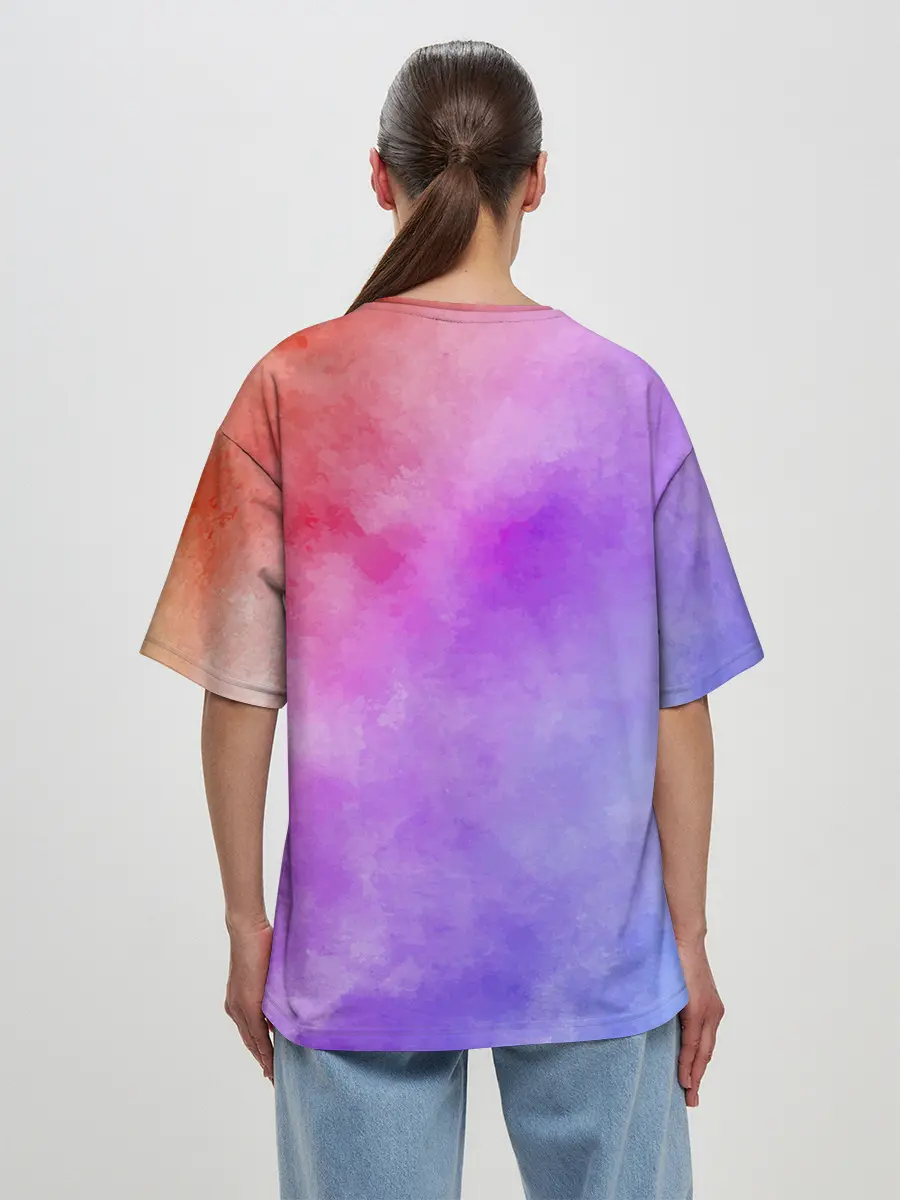 Женская футболка оверсайз / Русалка | Единорог