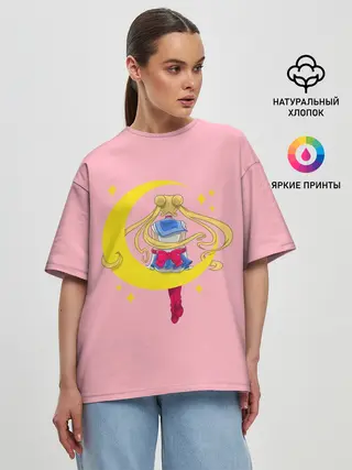 Женская футболка оверсайз / Sailor Moon