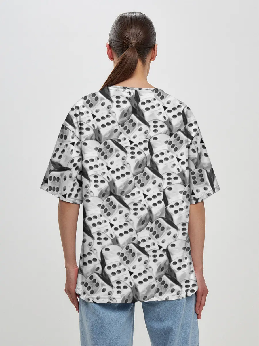 Женская футболка оверсайз / Игральные Кости