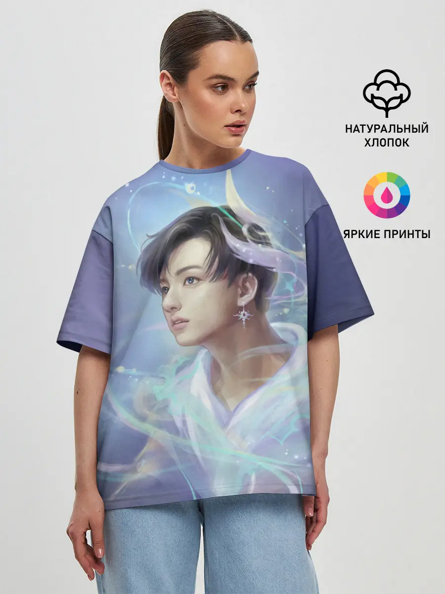 Женская футболка оверсайз / Jeon BTS