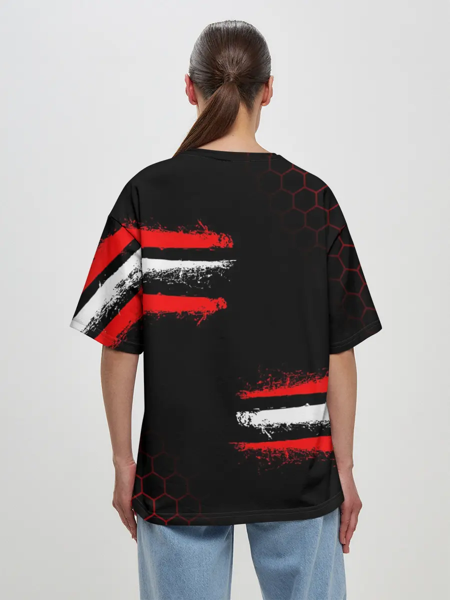 Женская футболка оверсайз / FC AJAX AMSTERDAM / ФК АЯКС